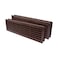 Vent Systems 18 x 5 Inch Pack of 2 Dark Brown Plastic Door Vent for Interior Doors Two Sided Air Vent Cover Grill Home Kitchen Louvered Vent Door Vents Register Interior Door Grille