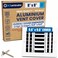 ACLAMINAIRE 8x8 Aluminum 3Way Air Vent Cover Wall or Ceiling HVAC Register MultiShutter Damper Adjustable Curved Blade Plastic Seal Tight Fit