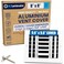 ACLAMINAIRE 8x8 Aluminum 3Way Air Vent Cover Wall or Ceiling HVAC Register MultiShutter Damper Adjustable Curved Blade Plastic Seal Tight Fit