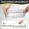 HOPYANE 9155 Inch Adjustable Air Vent Deflectors 2 Pack Clear Magnetic Air Heat Deflector for Sidewall Ceiling Registers and Vents