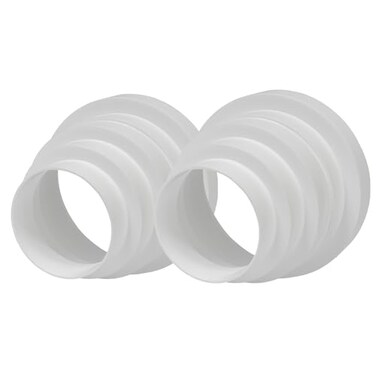 Repa Market 3 up to 6 Inch Pack of 2 Duct Inline ReducerIncreaser Plastic Universal Connector Vent Pipe Size Adapter Air Conditioning Heating Cooling 3 4 5 6 In Ventilation Duct Converter 80150mm