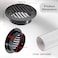 OGANAZI 6 Inch Stainless Steel Air Vent Black Soffit Vents Round Vent Cover Soffit Exhaust Vents with Builtin Fine Mesh for Kitchen Bathroom Garage Office and Warehouse Ventilation
