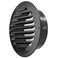 OGANAZI 6 Inch Stainless Steel Air Vent Black Soffit Vents Round Vent Cover Soffit Exhaust Vents with Builtin Fine Mesh for Kitchen Bathroom Garage Office and Warehouse Ventilation