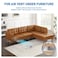 Hometu Floor Air Vent Extender for Under Furniture Aluminum Alloy Metal MaterialHeat ResistantDurableStablefor Sofa BedDresserBookcase Adjustable DesignImprove Airflow