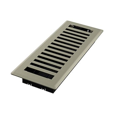Imperial RG3428 Montezuma Decorative Floor Register 3 x 10Inch Satin Nickel