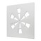 Delixike Magnetic Ceiling Vent Cover Square Adjustable Vent Cover for 24x24 Flat Office Ceiling Vents Conditioner or Heat Air Deflector for Office HVAC Systems Stylish Functional