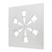 Delixike Magnetic Ceiling Vent Cover Square Adjustable Vent Cover for 24x24 Flat Office Ceiling Vents Conditioner or Heat Air Deflector for Office HVAC Systems Stylish Functional