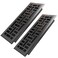 Howeall 4x12 Inches 2 Pack Heavy Duty Walkable Floor Register Easy Adjust Air Supply Lever Floor Vents Seattle Design Vent Cover for Home Floor Oil Rubbed Bronze