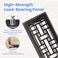 Howeall 4x12 Inches 2 Pack Heavy Duty Walkable Floor Register Easy Adjust Air Supply Lever Floor Vents Seattle Design Vent Cover for Home Floor Oil Rubbed Bronze