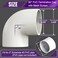 Mxclimate PVC Termination Cap with Stainless Steel Mesh Screen for 2 Schedule 40 PVC Exhaust PipeRound Furnace Roof Vent Cap90Degree