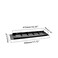 TTZEZE 2PCS Air Vent Cover Aluminium Alloy Rectangle Vent Covers for Home Wall Ceiling Floor Register Grille Register Ventilation Register Grille for Wardrobe Cabinet Bathroom Kitchen Black 60450mm