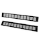 TTZEZE 2PCS Air Vent Cover Aluminium Alloy Rectangle Vent Covers for Home Wall Ceiling Floor Register Grille Register Ventilation Register Grille for Wardrobe Cabinet Bathroom Kitchen Black 60450mm