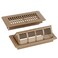 MMFSF 2in1 Vent Deflector Floor Vent Covers Floor Register 4x10 2 Pack Adjustable Heat Air Vent Deflectors Vent Covers for Home Floor Office Ceiling ToolFree Installation Brown