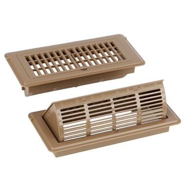 MMFSF 2in1 Vent Deflector Floor Vent Covers Floor Register 4x10 2 Pack Adjustable Heat Air Vent Deflectors Vent Covers for Home Floor Office Ceiling ToolFree Installation Brown