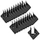GBGS 20 Pack Hurricane Ties fit 2x4 Wood Rafters13 Gauge22 mm Truss Rafter Tie Brackets for Roof DeckPergolaBlack