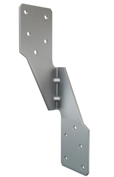 Herbert-fty Hurricane Straps Tie Brackets Joist Hanger Galvanizing Face Mount Joist Hangers for Wood Hurricane Ties Widely Applicable Rafter Ties 50pcs Left Rafter Ties