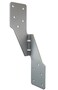Herbert-fty Hurricane Straps Tie Brackets Joist Hanger Galvanizing Face Mount Joist Hangers for Wood Hurricane Ties Widely Applicable Rafter Ties 50pcs Left Rafter Ties