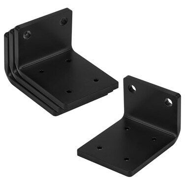 heneng 4 Pack L Bracket 3 x 238 x 2 Heavy Duty Angle Corner Brace 4 Gauge
