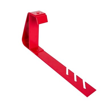 Guardian Fall Protection Guardian 2502 Fixed Heavy Duty Roofing Bracket for 18 to 27 Degree Roof Pitch 6 Inch by 90Degree Fixed Angle Platform Powder Coated Red OSHA Compliant