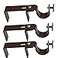 The NoNo Bracket Company NONO Bracket No Drill Curtain Rod Bracket for Vertical Blinds Outside Mounted Blinds Clip On Attachment Set of 3 No Drilling Required Renter Friendly Fits Rectangular Headrail