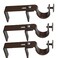 The NoNo Bracket Company NONO Bracket No Drill Curtain Rod Bracket for Vertical Blinds Outside Mounted Blinds Clip On Attachment Set of 3 No Drilling Required Renter Friendly Fits Rectangular Headrail