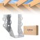 LukLoy 10 Pack 2x4 Joist Hanger 20 Gauge Galvanizing Face Mount Joist Hangers for Wood