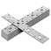 GBGS 10 Pcs 7 Flat Tie Plate Repair Mending Plate BracketHot Dip Galvanized Metal Repair Fixing Bracket Connector for Wooden Timber Connecting7x125 mm Thick