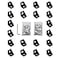 VICHSAMWY 20pcs Black 2020 Series 1720 Aluminum Profile Corner Bracket with 40pcs M5 T Nuts 40pcs M5 Screws 1pcs Wrench for Slot 6mm 20S Aluminum Rail Accessories 20PCS 1720 Corner Bracket