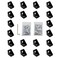 VICHSAMWY 20pcs Black 2020 Series 1720 Aluminum Profile Corner Bracket with 40pcs M5 T Nuts 40pcs M5 Screws 1pcs Wrench for Slot 6mm 20S Aluminum Rail Accessories 20PCS 1720 Corner Bracket