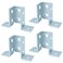 heneng 4 Pcs 8 Hole Wing Shaped Fitting for 158 Strut Channel 90 Degree Connector Bracket 316 Thick