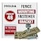 ProLink Chain Link Fence Sign Mounting Brackets Stainless Steel Bolts Easy Installation Reliable Stable Mounting for Outdoor Displays Signs Tan Pack of 48