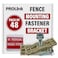 ProLink Chain Link Fence Sign Mounting Brackets Stainless Steel Bolts Easy Installation Reliable Stable Mounting for Outdoor Displays Signs Tan Pack of 48