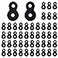 SUUJI 48 Pcs Figure 8 Fastener Steel Table Top Fastener Heavy Duty Hardware Desk Top Connector Bracket Black