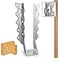 CAMNWAMN 25 Pack 2x8 Joist Hanger 18 Gauge LU28 Galvanizing Face Mount Joist Hangers Wood Hurricane Ties Rafters Tie
