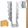 CAMNWAMN 25 Pack 2x8 Joist Hanger 18 Gauge LU28 Galvanizing Face Mount Joist Hangers Wood Hurricane Ties Rafters Tie