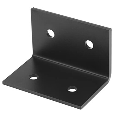 Fanmao 2 Pack 5 x 318 Heavy Duty L Angle Brackets Corner Braces for 6x6 Post Lumber Connector 316 Thick