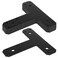 heneng 6 Pcs 612 x112 T Shaped Mending PlatesT Brackets for 2x4 Lumber
