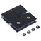 Ranbo Square Frameless Glass Clamp ConnectorShower Door Fixed PanelCorner Clamp 304 Stainless Steel for 516 12 812 mm Thickness 2 PC Matte Black
