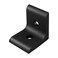 80/20 8020 4302 15 Series Aluminum 2 Hole Inside Corner Bracket 90 Degree Angle Bracket for 8020 T Slot Extruded Aluminum Extrusion 10 Black Anodize