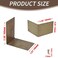 Tighall Antique Bronze Corner Brackets Brass Brace 236x157x004 Box Right Angle Edge Cover Pack of 4 for Wooden ToolboxCabinetChest