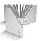 80/20 8020 4351 15 Series Aluminum 5 Hole 90 Degree Angled Flat Plate Bracket Straight Mounting Connector Bracket for 8020 T Slot Extruded Aluminum Extrusion Clear Anodize 10