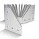 80/20 8020 4351 15 Series Aluminum 5 Hole 90 Degree Angled Flat Plate Bracket Straight Mounting Connector Bracket for 8020 T Slot Extruded Aluminum Extrusion Clear Anodize 10