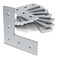 80/20 8020 4481 15 Series Aluminum 5 Hole L Flat Plate Bracket Straight Mounting Connector Bracket for 8020 T Slot Extruded Aluminum Extrusion Clear Anodize 10