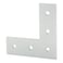 80/20 8020 4481 15 Series Aluminum 5 Hole L Flat Plate Bracket Straight Mounting Connector Bracket for 8020 T Slot Extruded Aluminum Extrusion Clear Anodize 10