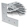 80/20 8020 4481 15 Series Aluminum 5 Hole L Flat Plate Bracket Straight Mounting Connector Bracket for 8020 T Slot Extruded Aluminum Extrusion Clear Anodize 10