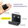 Atskonnen U Bracket Stainless Steel Mounting Brackets 16 x 13 Wall Hook Hanger Fastener Heavy Duty Billboard Holder Tile Hanger with Installation Screws6 Packs Black