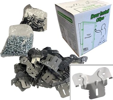 door install kit Strongest Door Install Kit QuickHang Bulk Door Install Clips Patented Strength Gussets