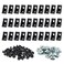 FORRCKY 30 Set 2028 2020 Aluminum Extrusion Corner Bracket 20 Series V T Slot Hardware L Right Angle Connector with M6 T Slide Nuts Bolt Screw for 2020 2040 2060 Black Extruded Aluminum Profile