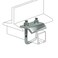 A.A 2 Pack Strut to Beam Clamp with Square UBolt and Nuts 1316 158 Channel 2