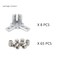BLCCLOY 8Pcs 3030 Series Aluminum Extrusion Profile Tri Bracket 3Way End Corner Right Angle Connector for 30 Extruded Aluminium Esquina Profil T Slot 8mm with Screws